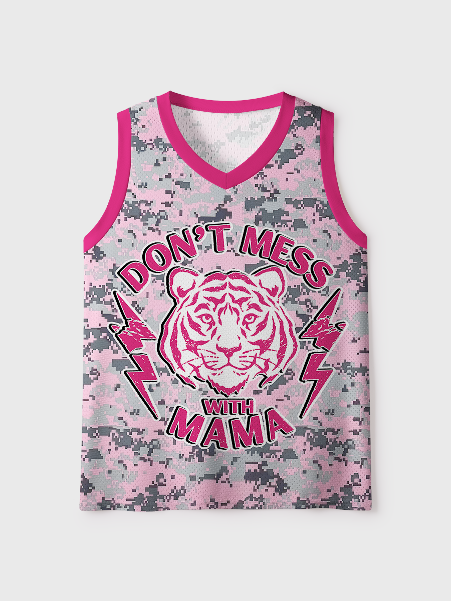 Don't MessWith Mama Mesh Jersey Tank Top