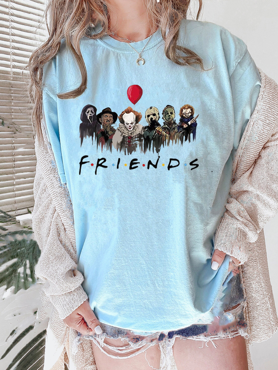 Horror Characters Friends Tee