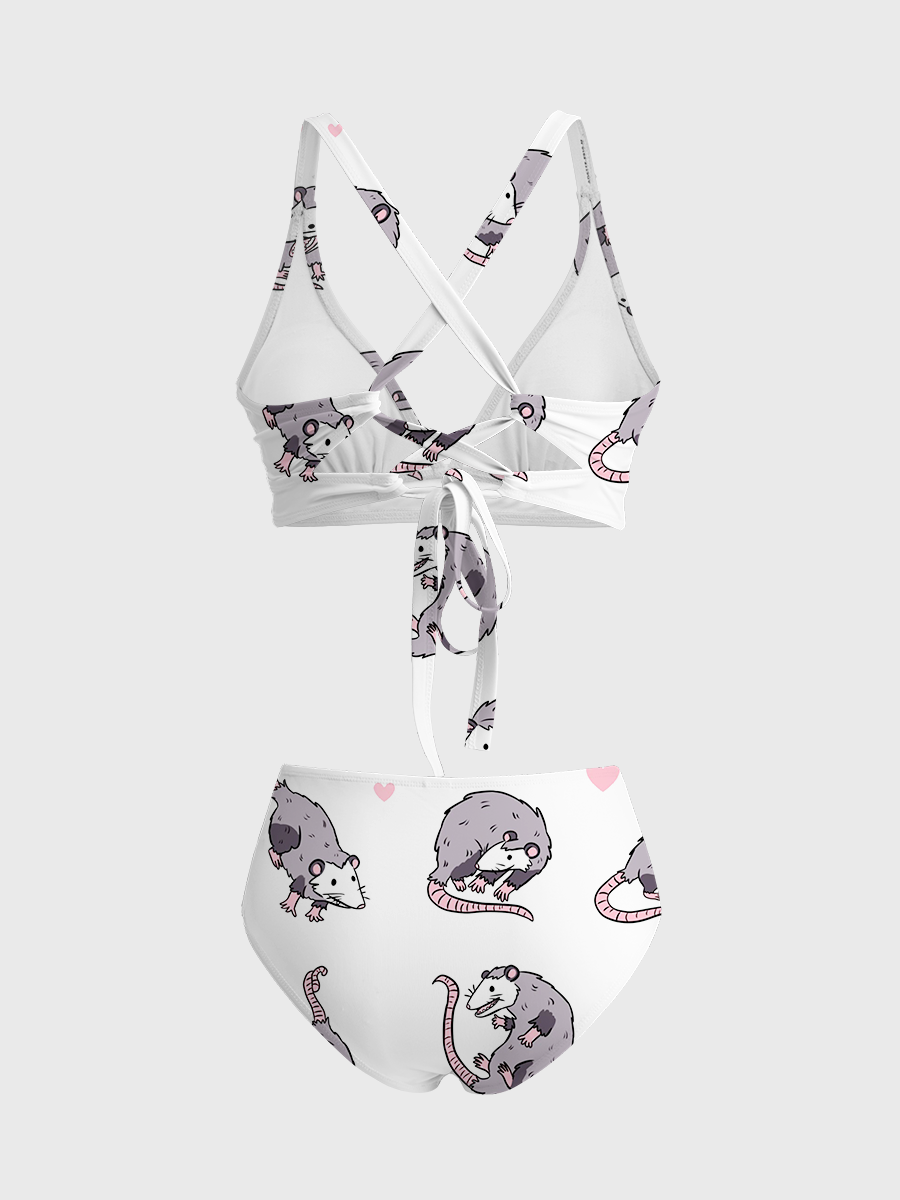 Vintage Opossum Two-Piece Swimsuit