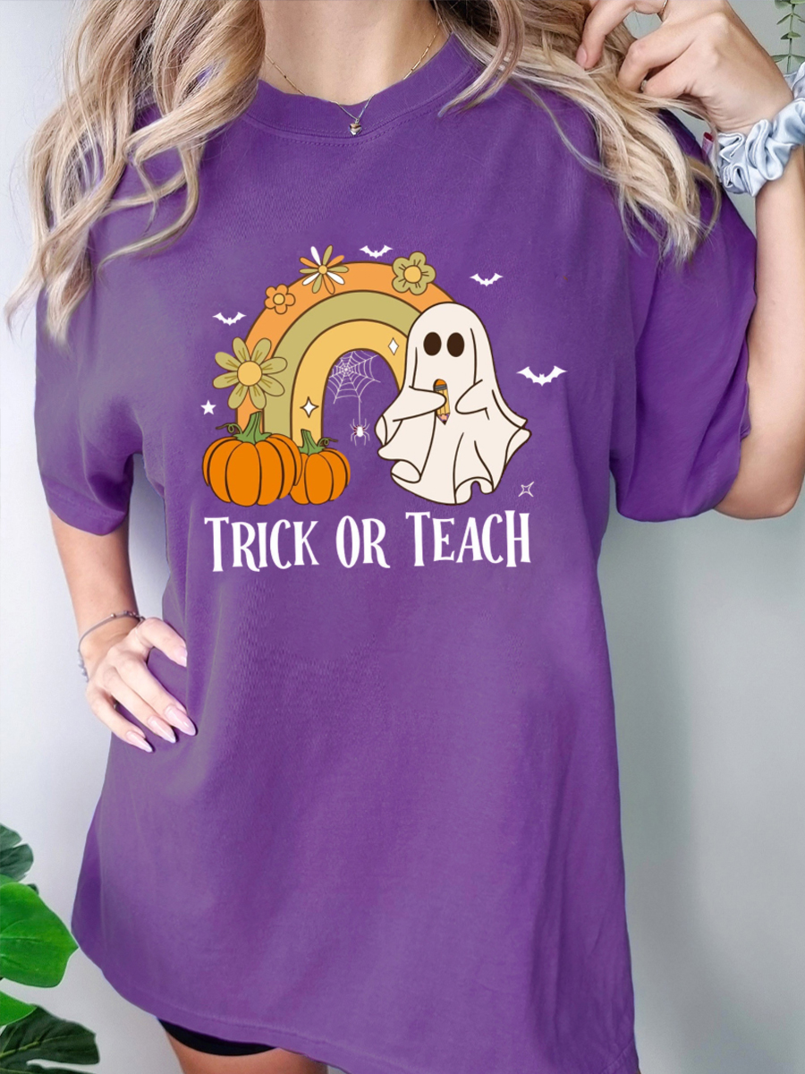 Trick Or Teach Halloween T-Shirt