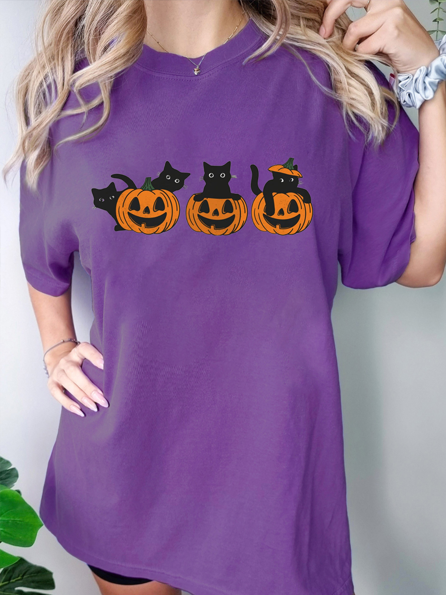Cats In Pumpkin T-Shirt