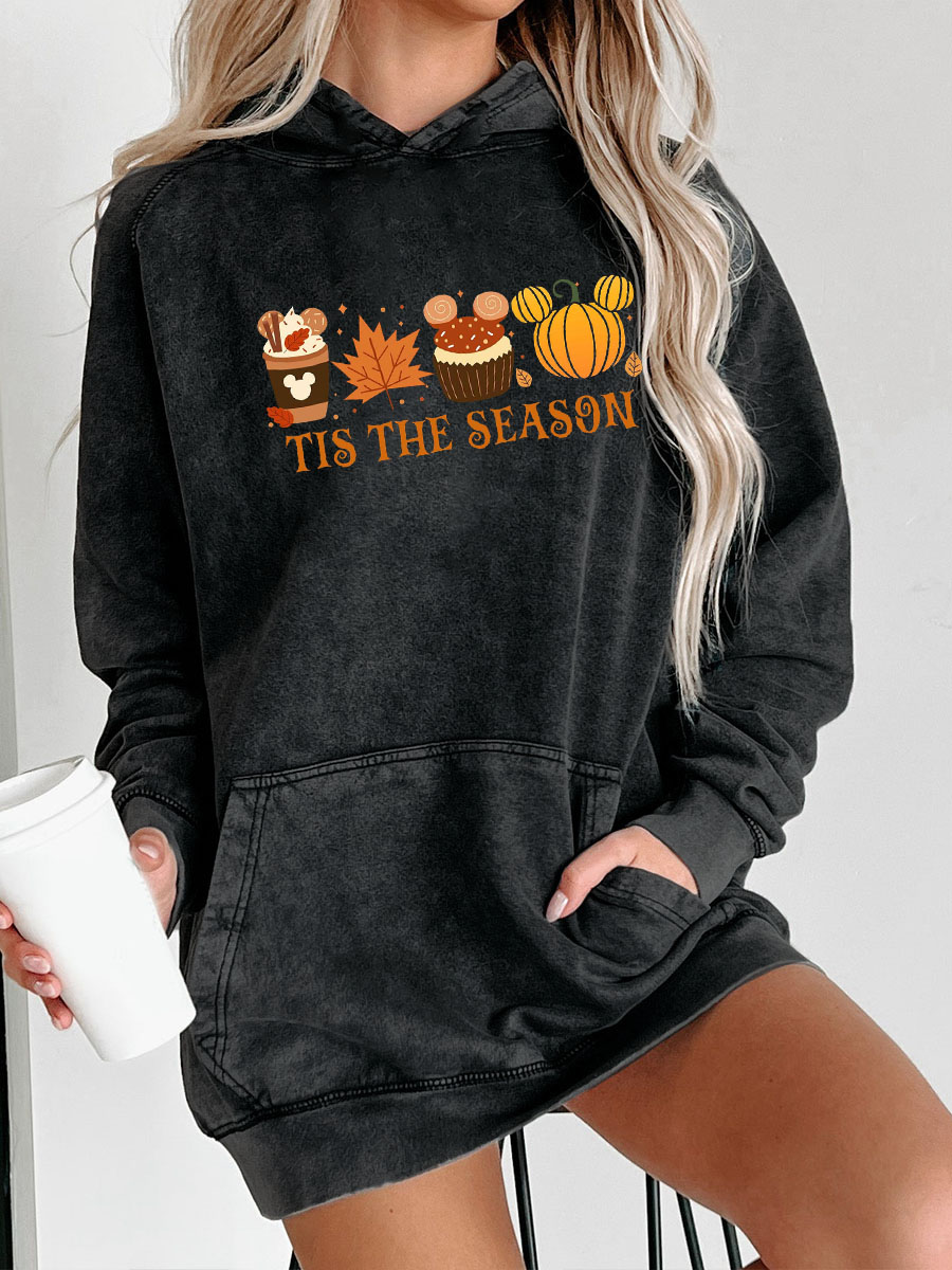 Plus Size Tis The Season Washed Hoodie