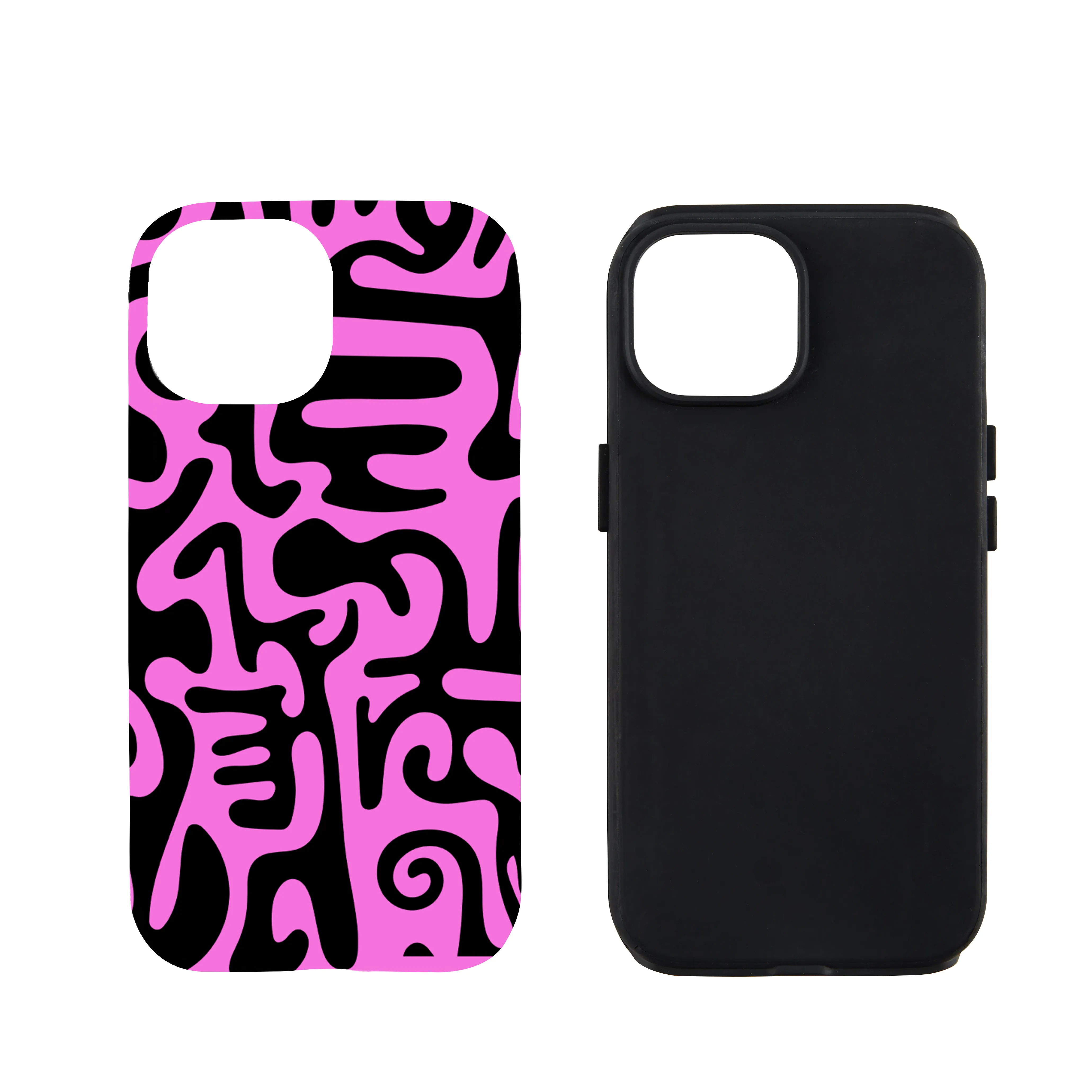 Black And Purple Graffiti Phone Case