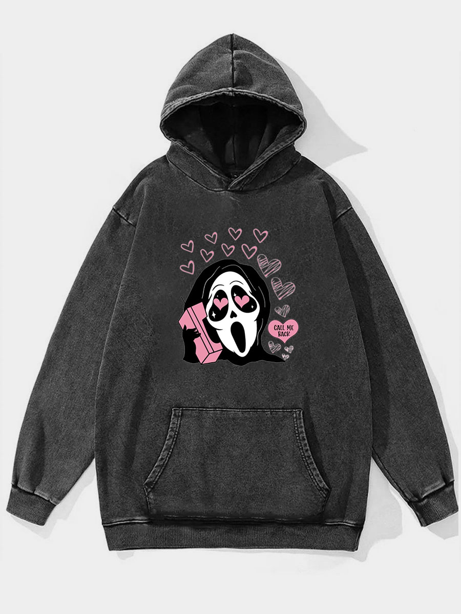 Plus Size Call Me Back Washed Hoodie