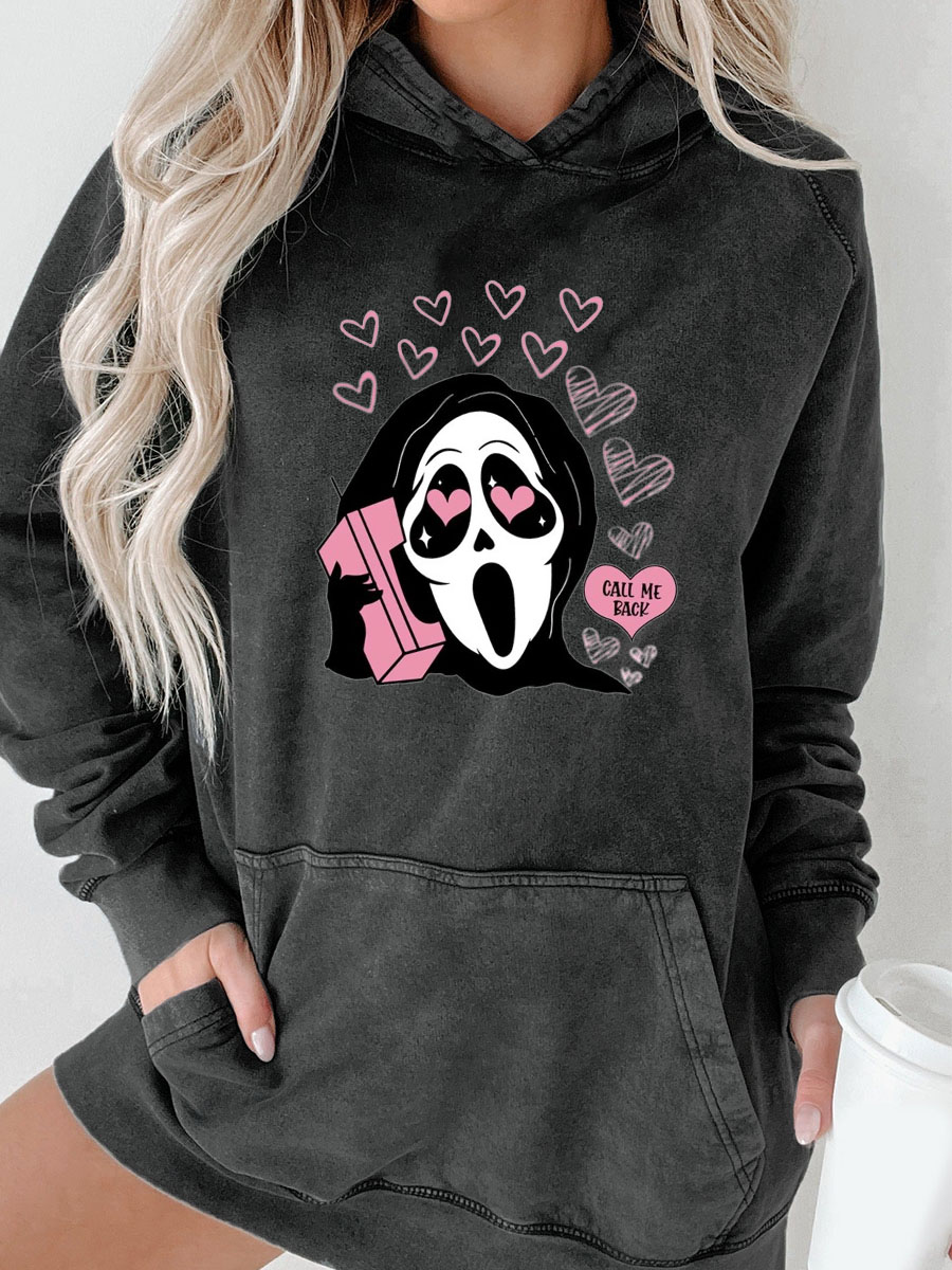 Plus Size Call Me Back Washed Hoodie