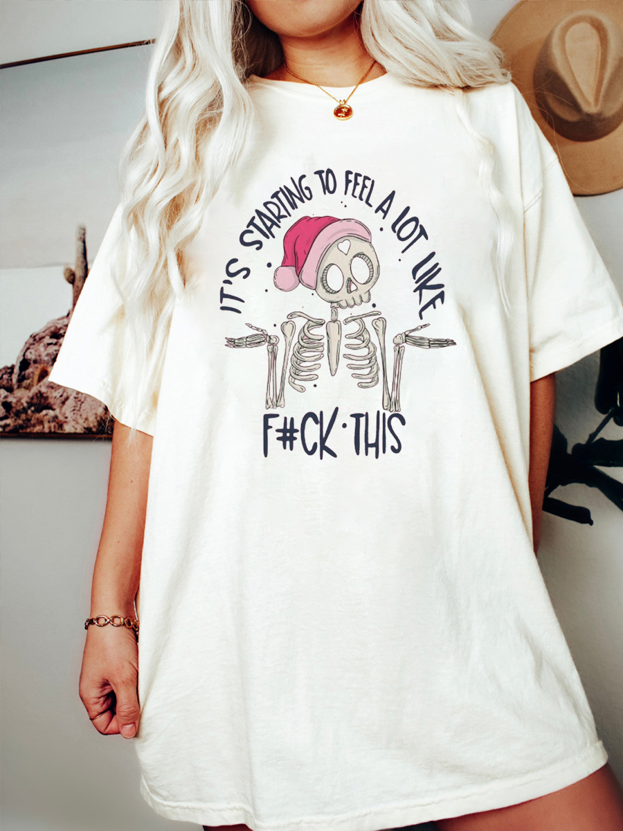 Oversized Starting To Feel Like Christmas Tee