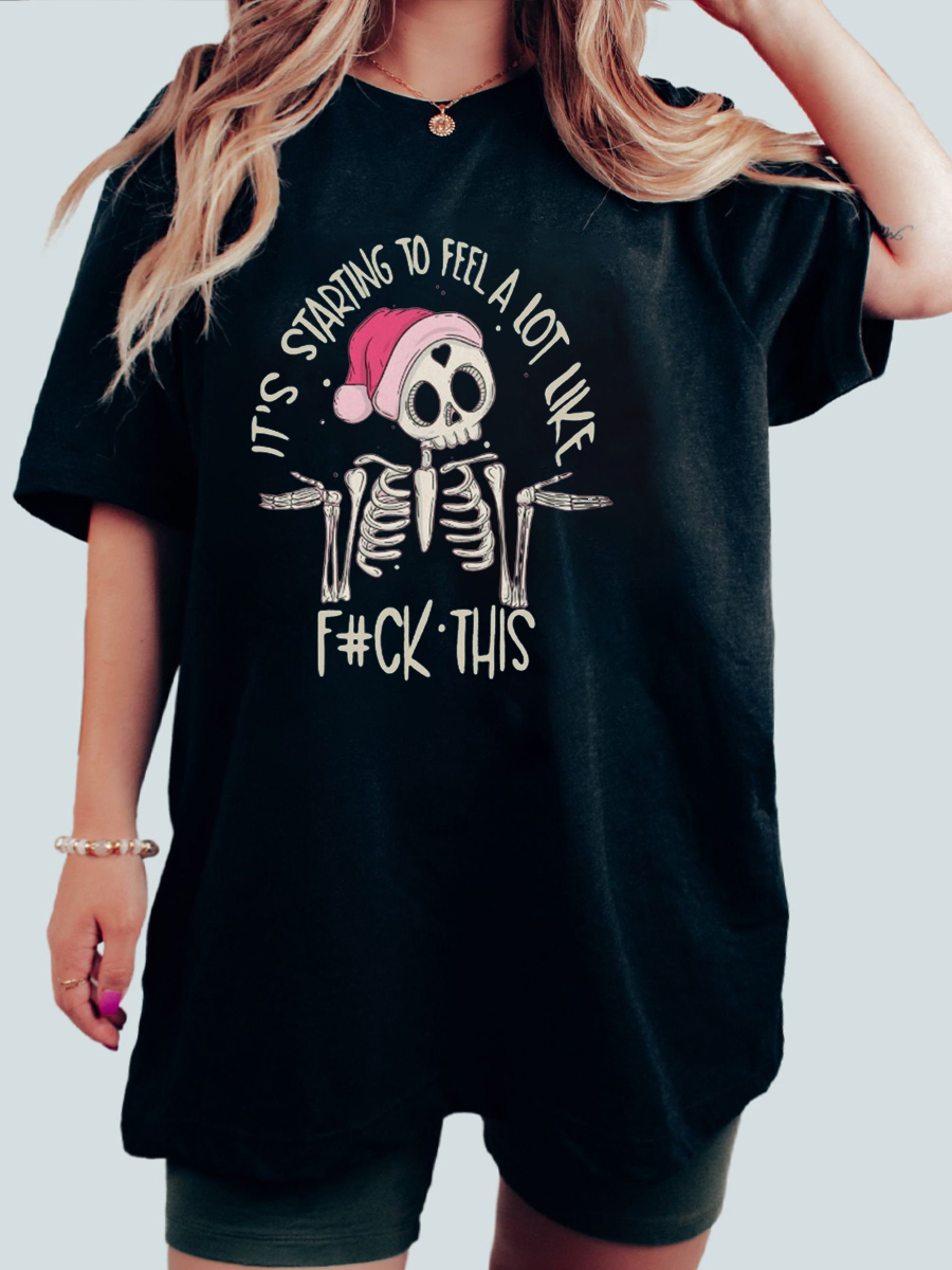 Oversized Starting To Feel Like Christmas Tee