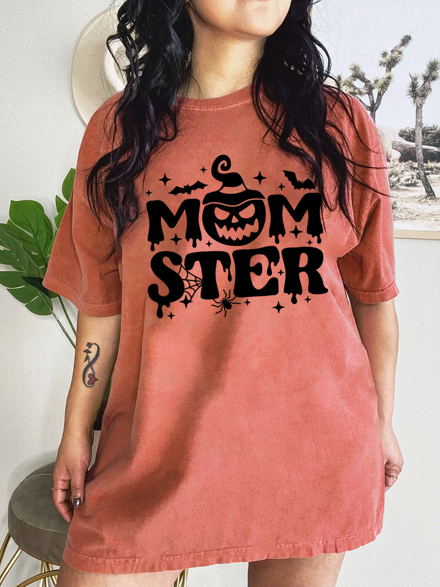 Oversized Halloween Mom Tee