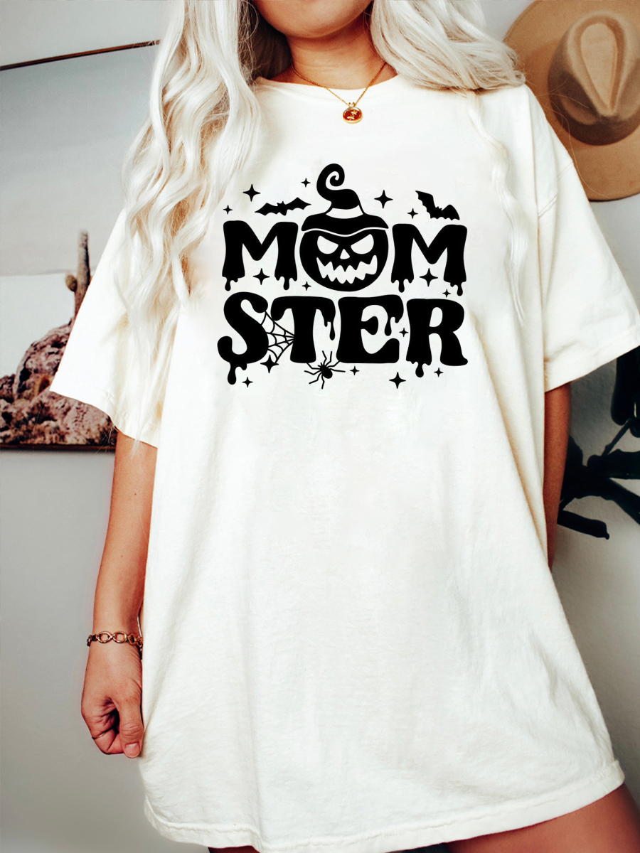 Oversized Halloween Mom Tee