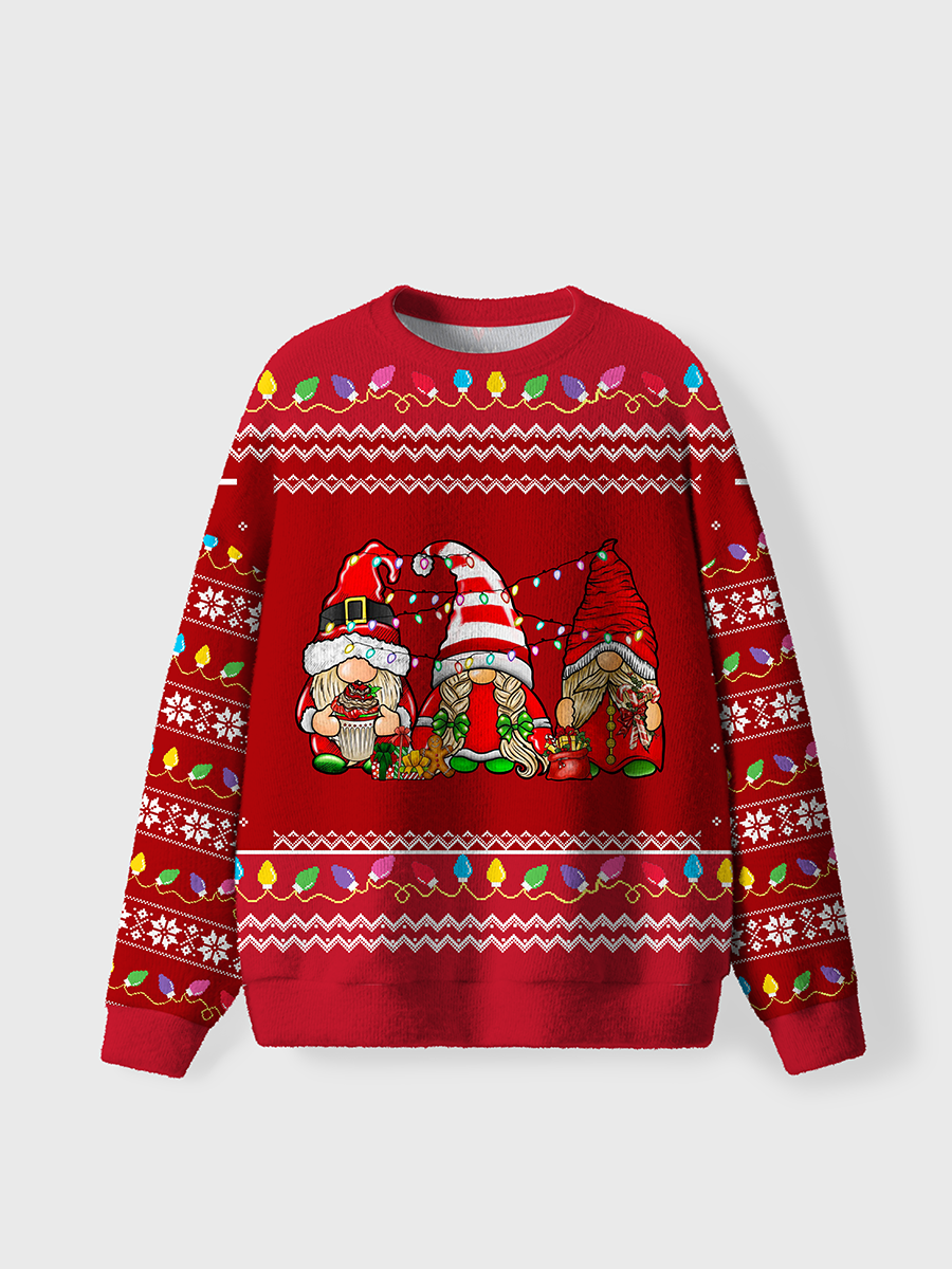 Vintage Gnomies Christmas Ugly Sweater