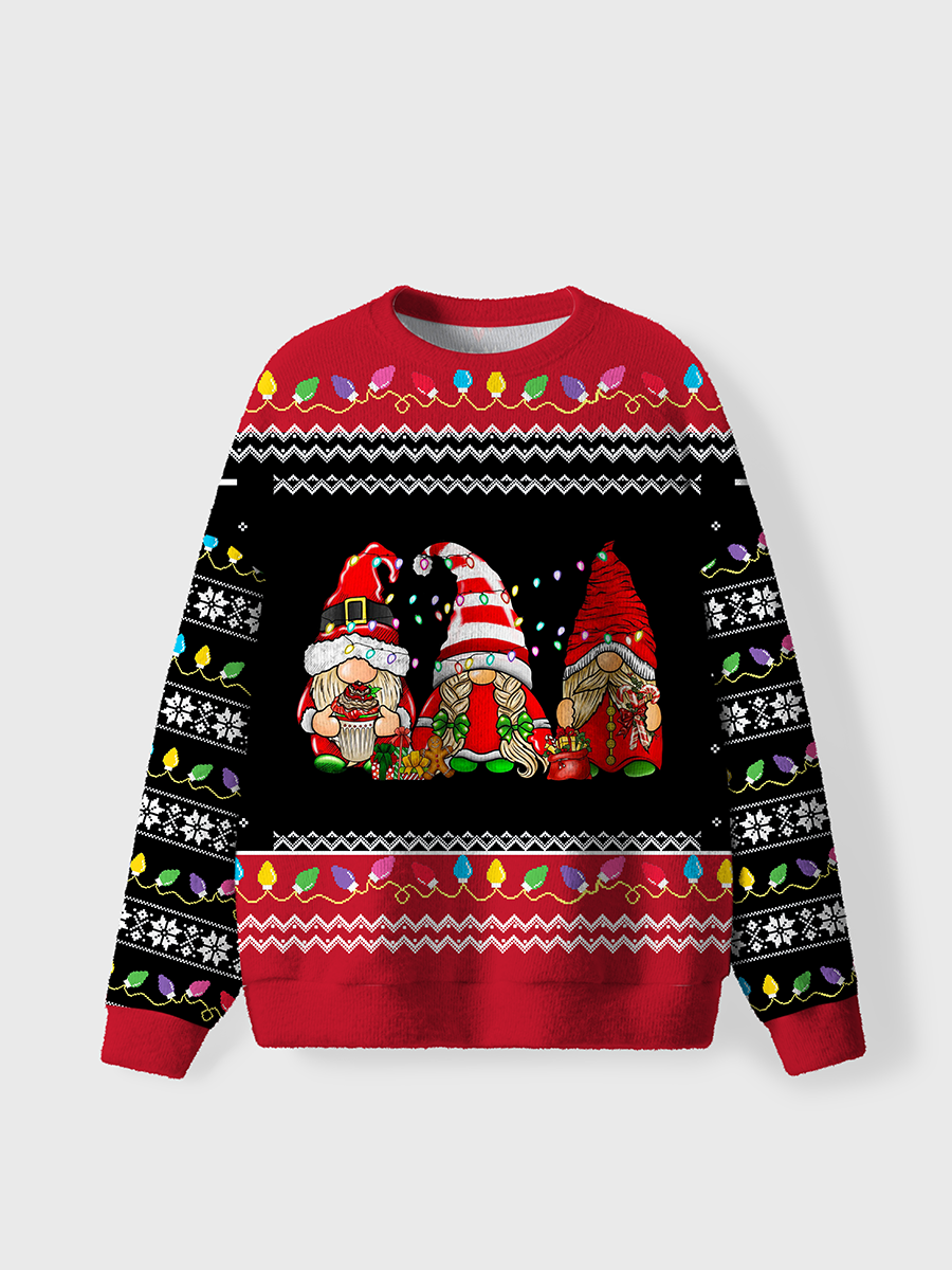 Vintage Gnomies Christmas Ugly Sweater