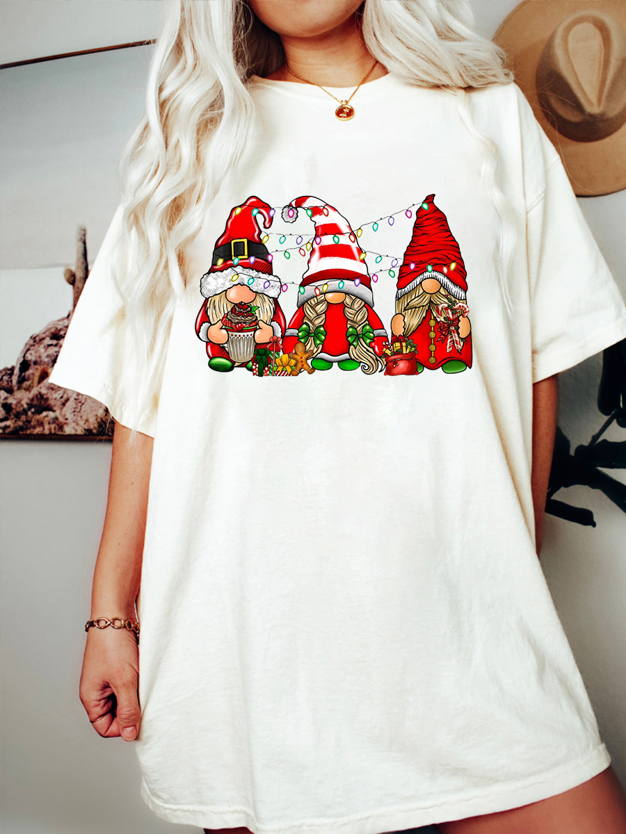 Oversized Gnomies Christmas Tshirt