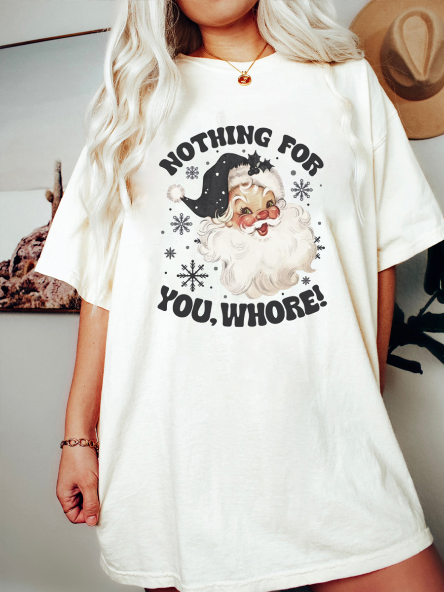 Oversized Merry Christmas Truck Tshirt