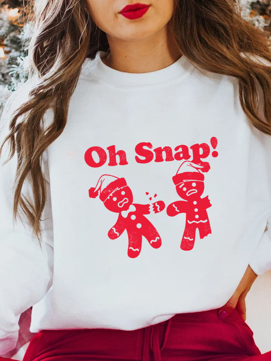Plus Size Oh Snap Christmas Sweatshirt