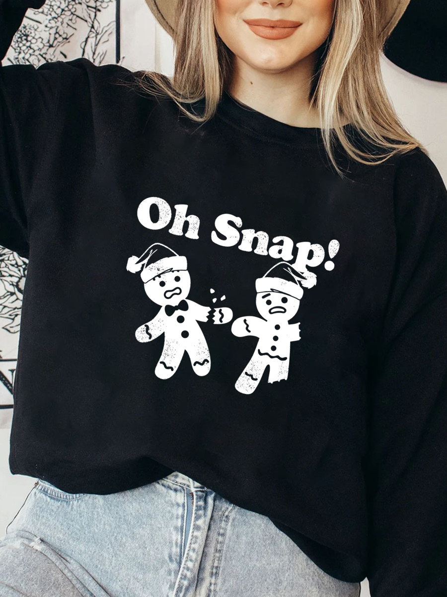 Plus Size Oh Snap Christmas Sweatshirt