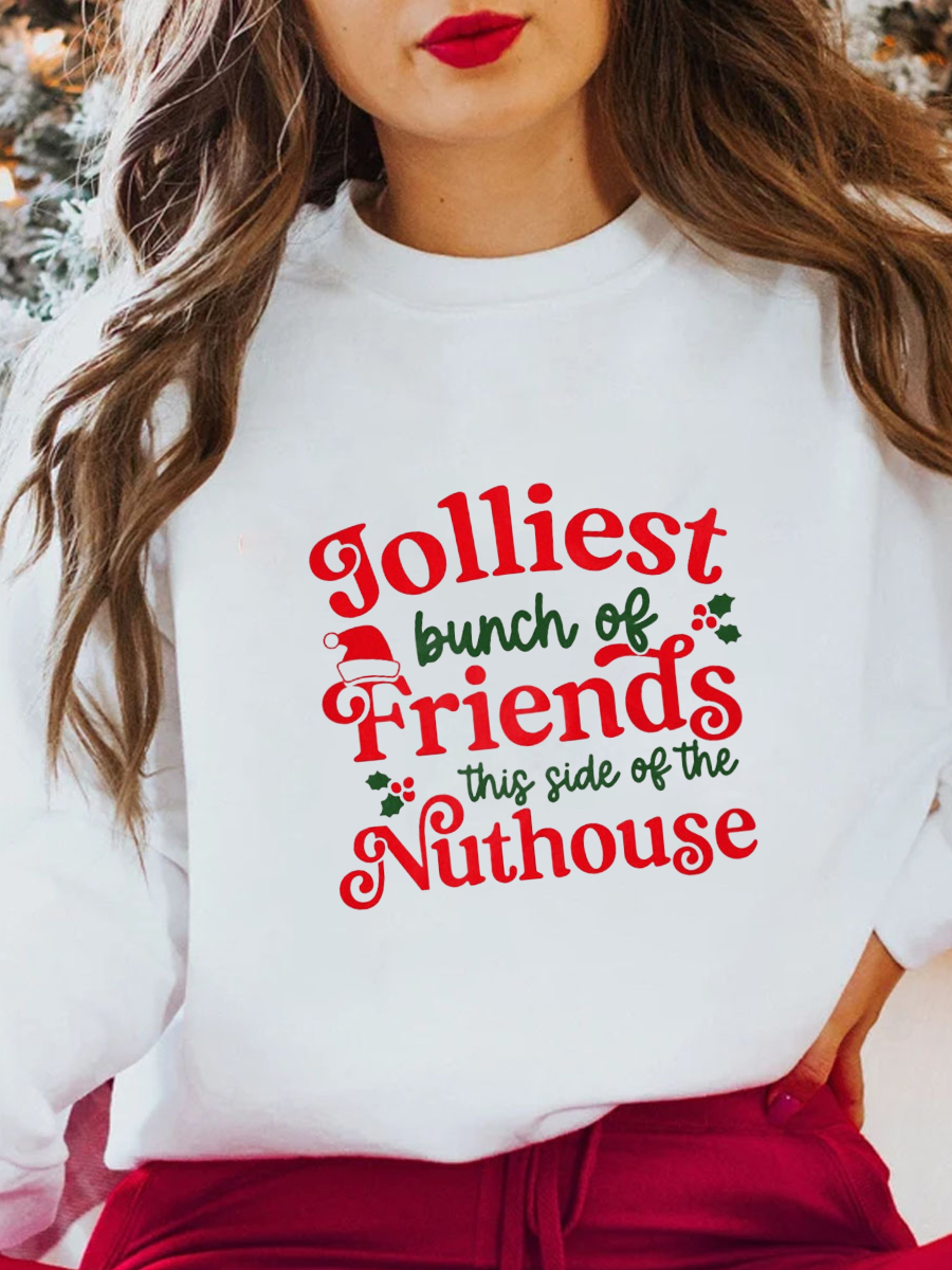 Most Likely Jolliest Bunch Of Assholes Christmas Sweatshirt