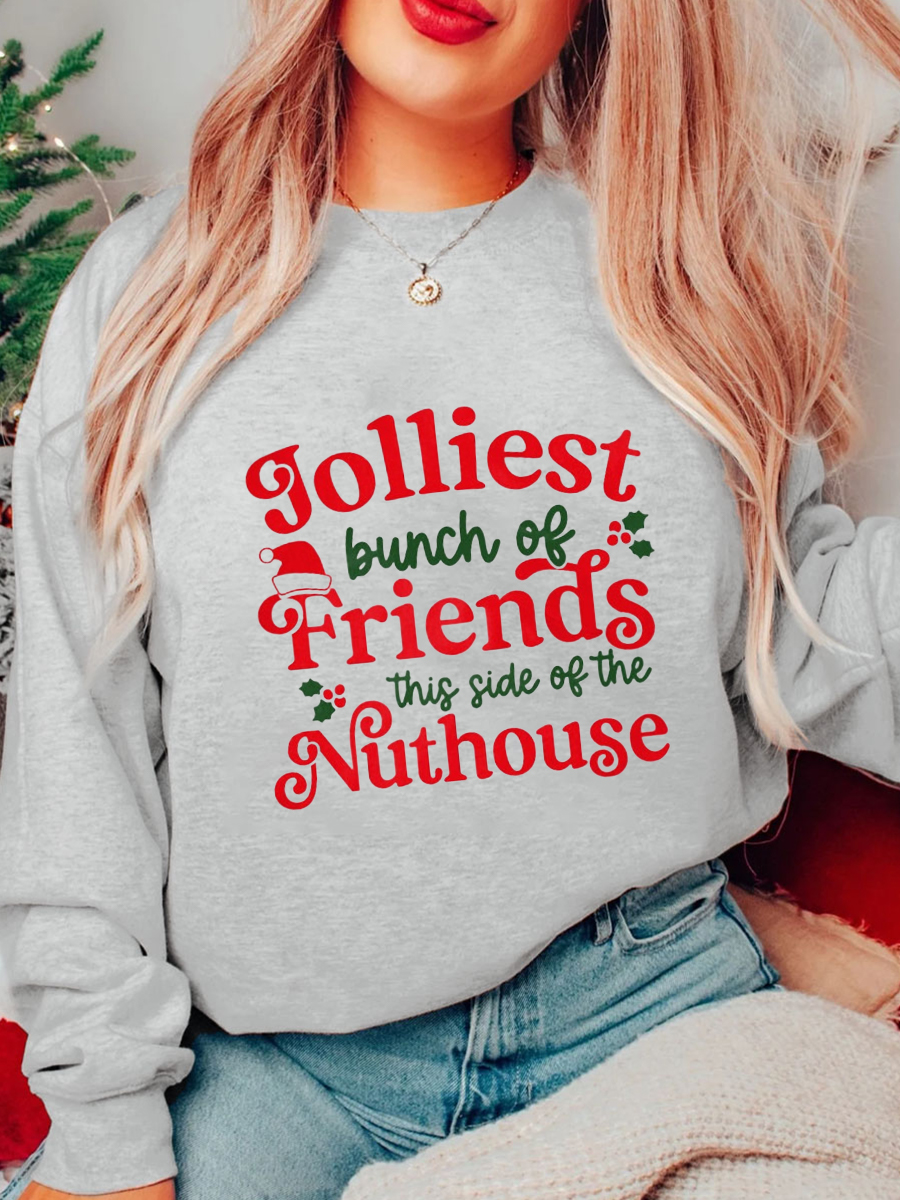 Most Likely Jolliest Bunch Of Assholes Christmas Sweatshirt