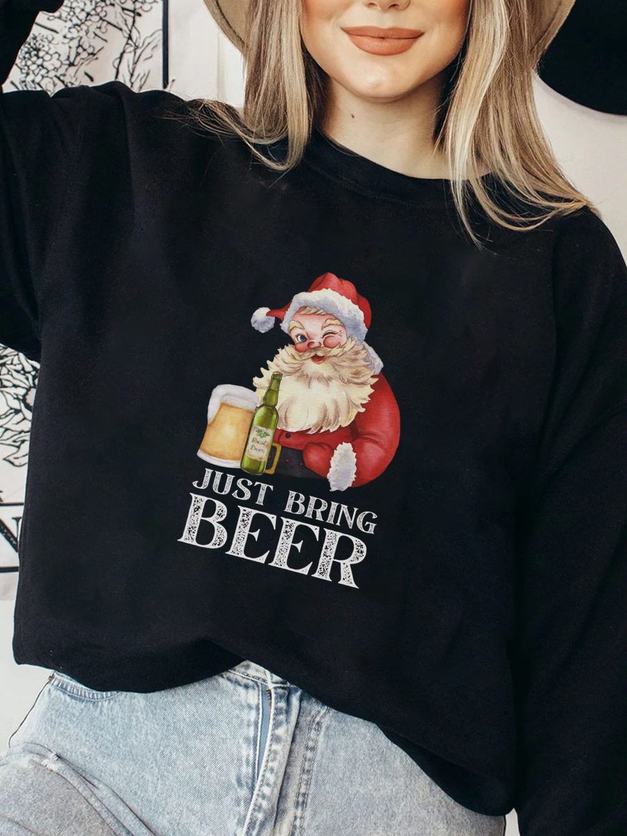 Santa 2024 beer sweater