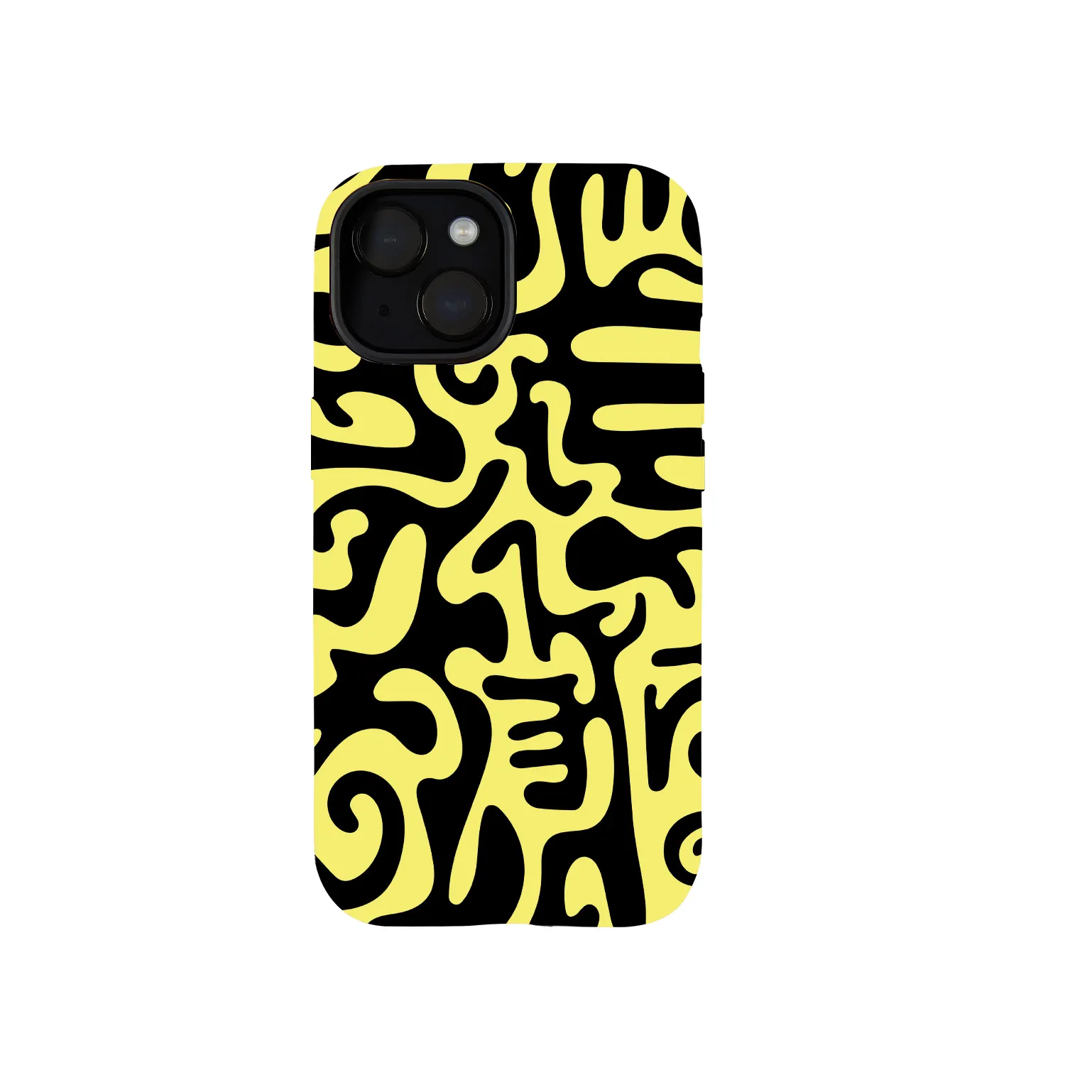 Black And Yellow Graffiti Phone Case