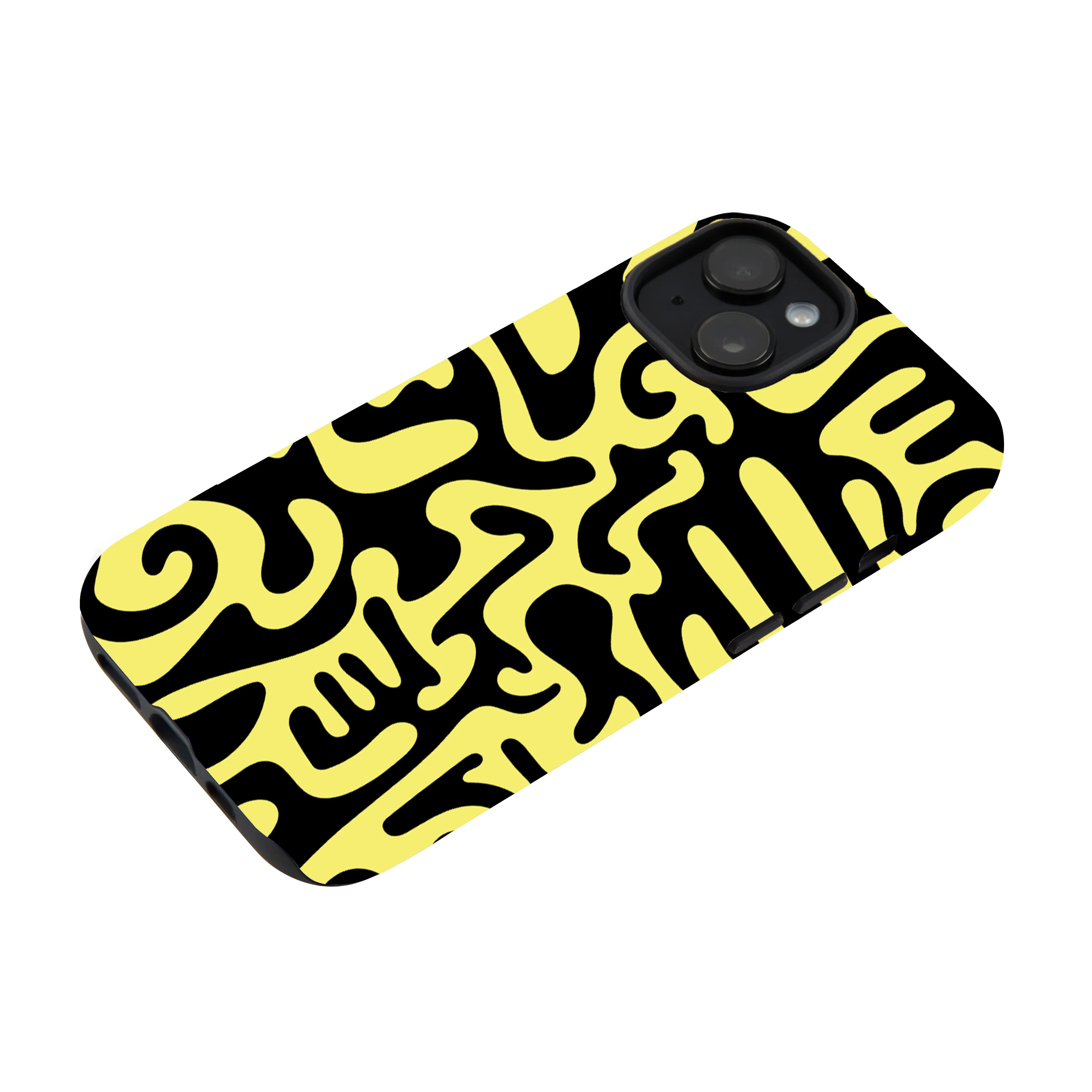 Black And Yellow Graffiti Phone Case