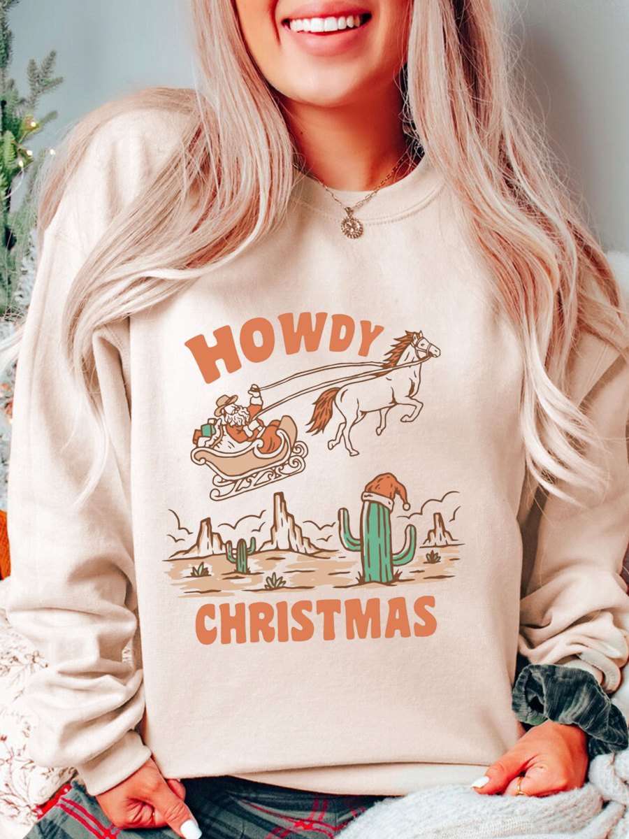 Christmas sweatshirt plus top size