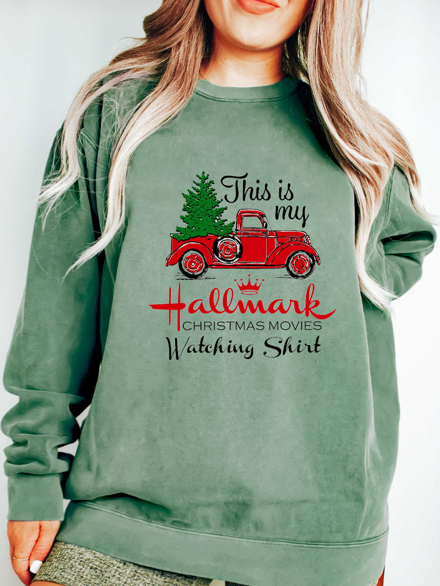 Plus Size This Is My Movie Watching Christmas Sweatshirts