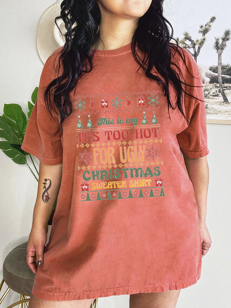 Ugly christmas hotsell shirt plus size