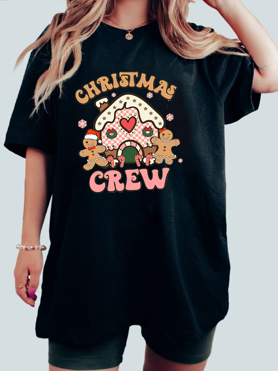 Oversized Christmas Crew Holiday Shirt 