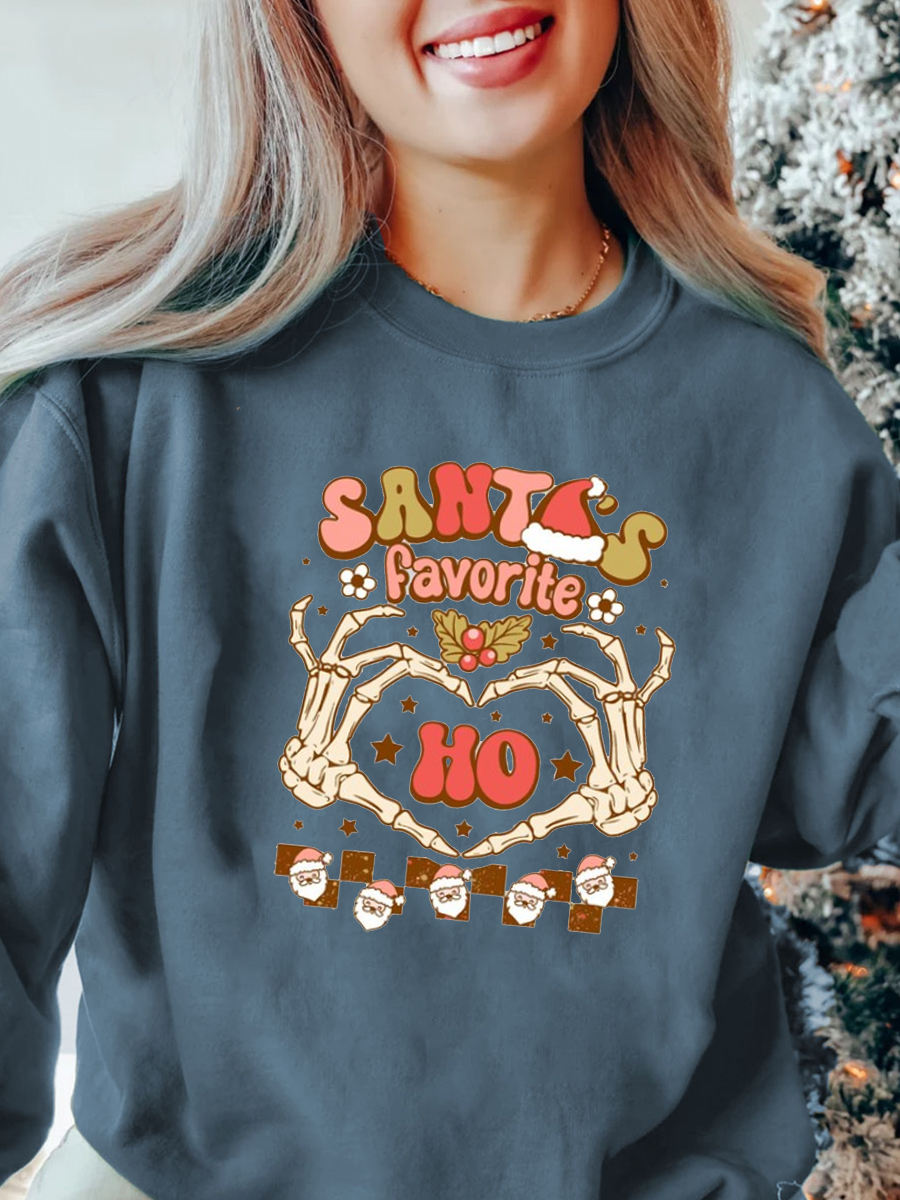 santa's favorite ho sweatshirt