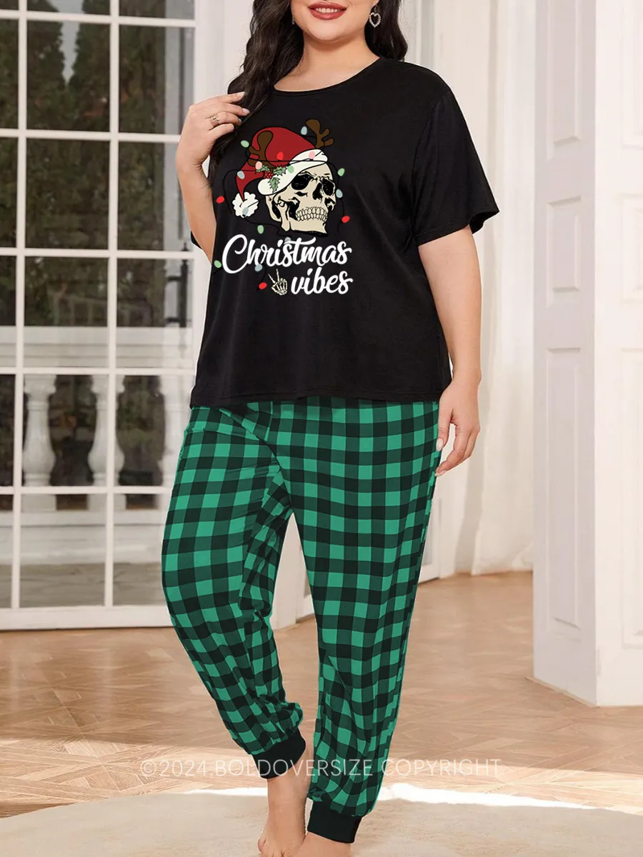 Vintage Christmas Vibes Pajama Set