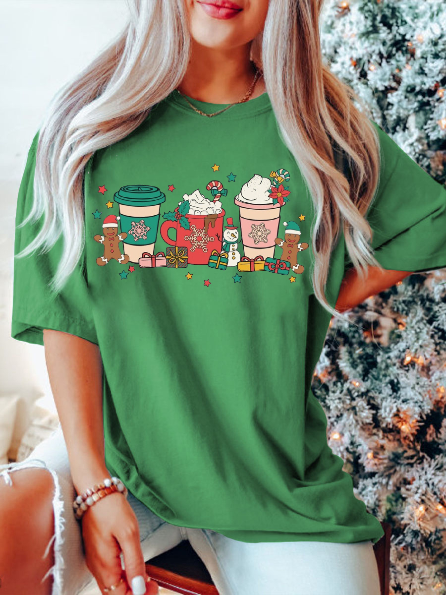 Christmas Coffee Plus Size T-Shirt