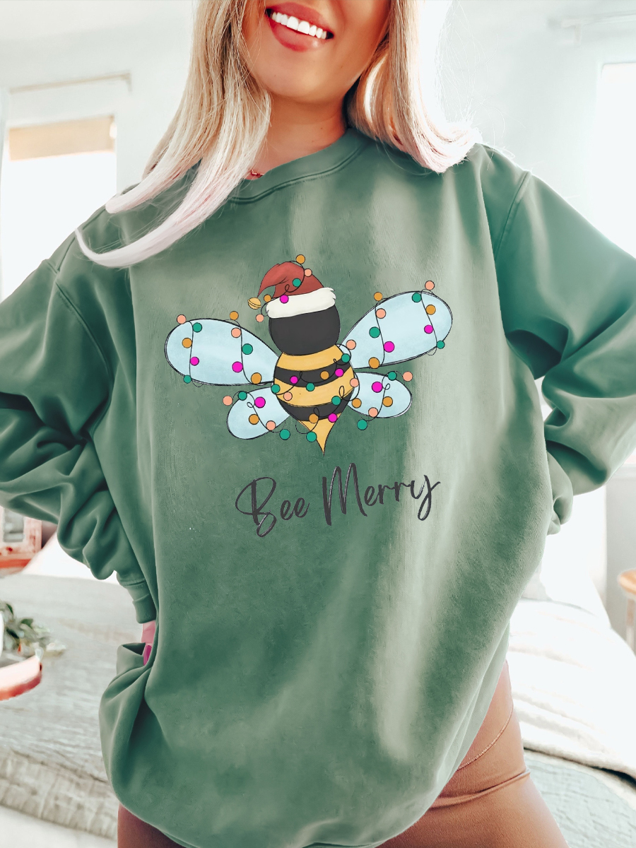 Bee discount merry sweatshirt