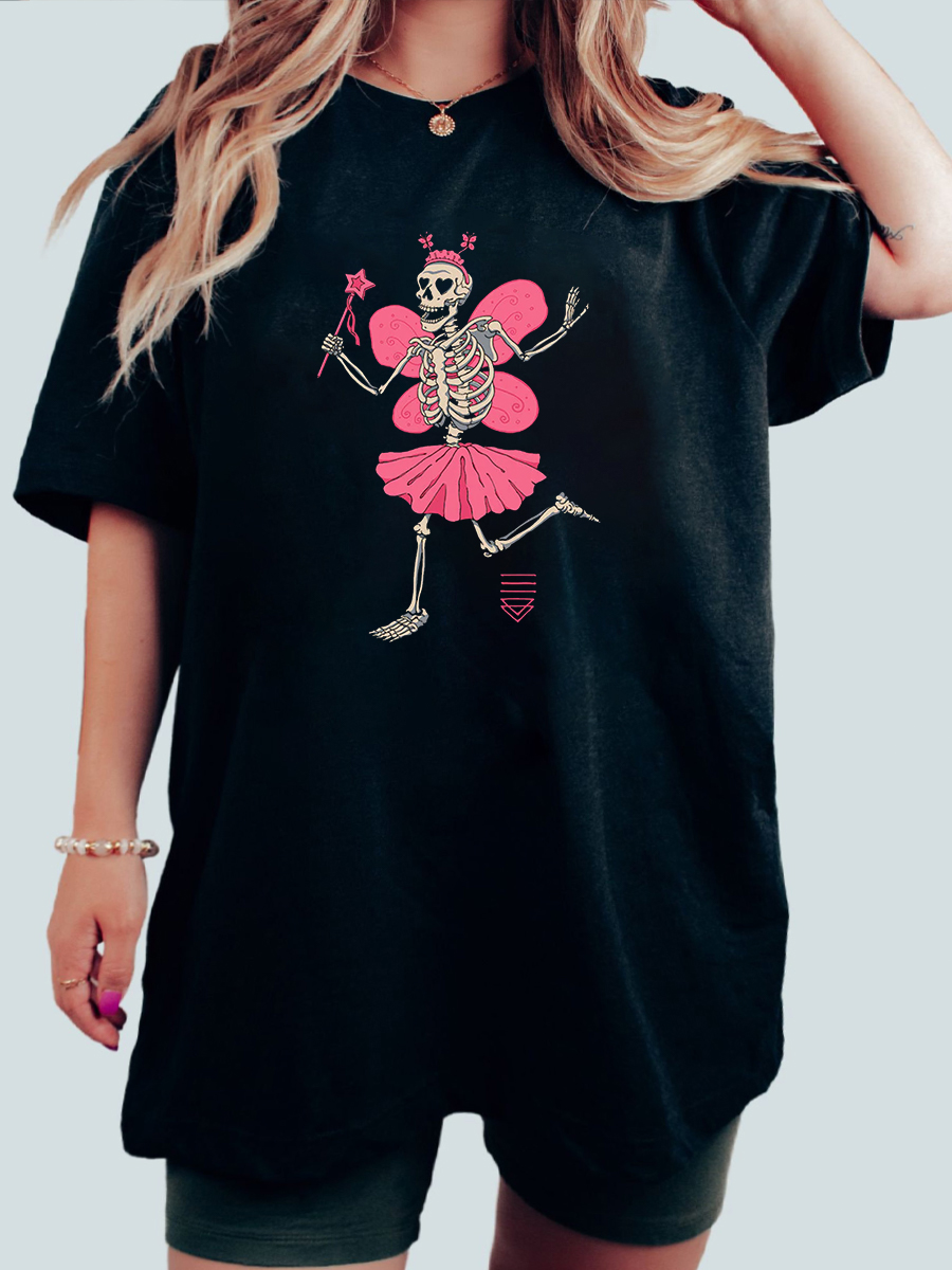 Fairy Skull Lover Plus Size T-Shirt