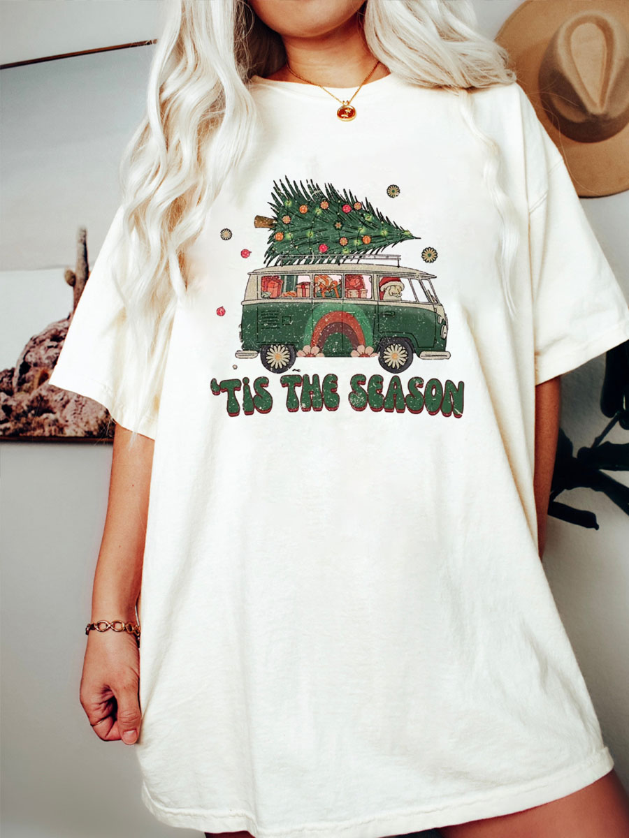 Plus Size Tis The Season Christmas T-Shirt