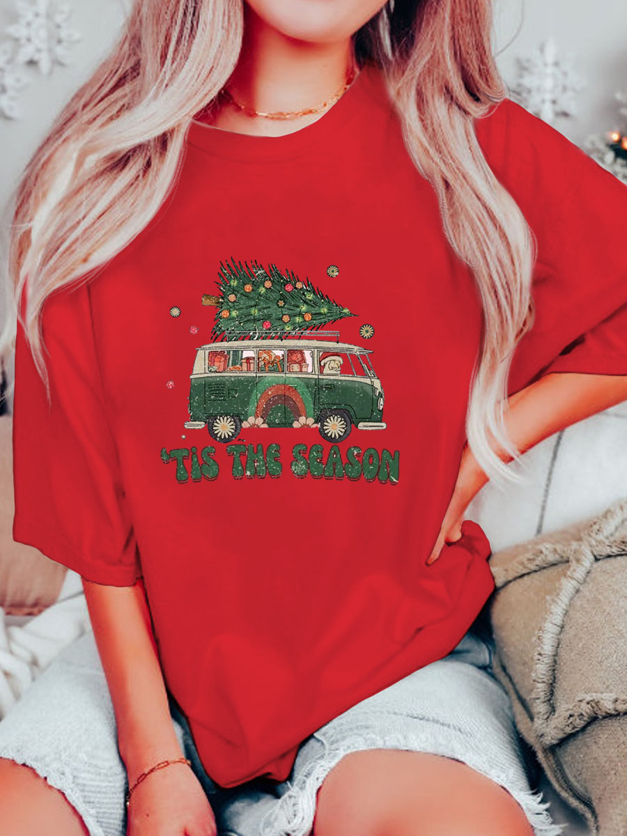 Plus Size Tis The Season Christmas T-Shirt