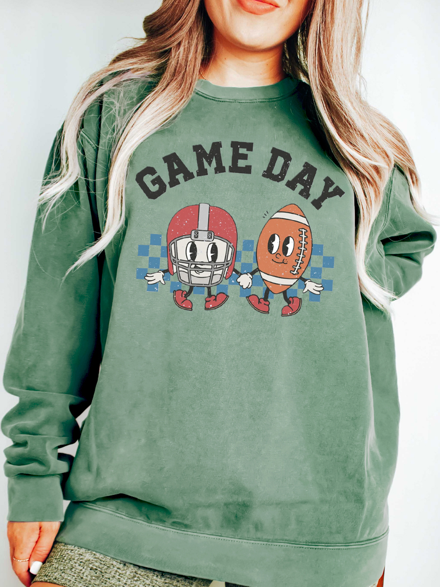 Football Game Day Plus Size Sweatshirt