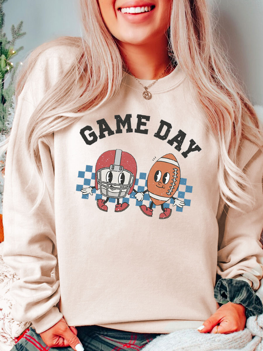 Football Game Day Plus Size Sweatshirt