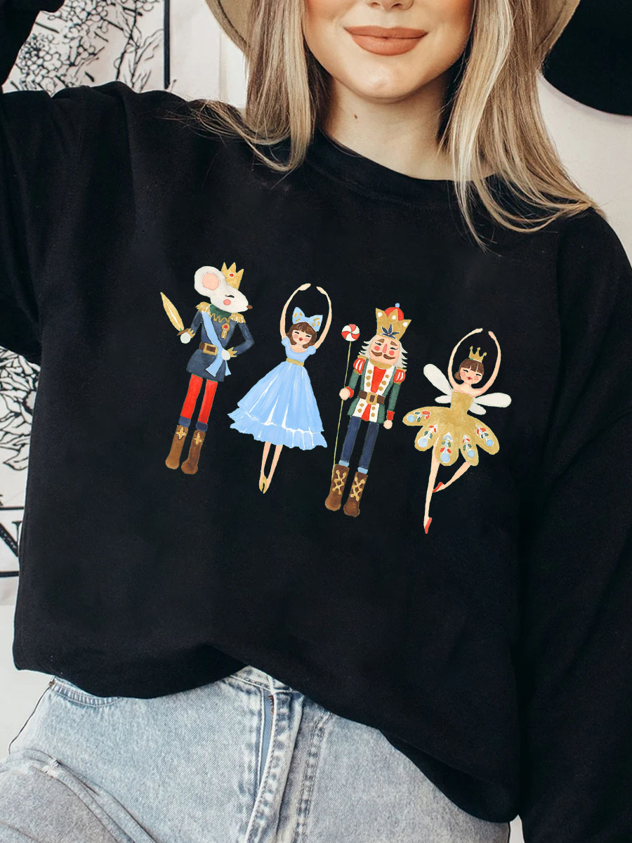 Nutcracker Ballet Christmas Plus Size Sweatshirt