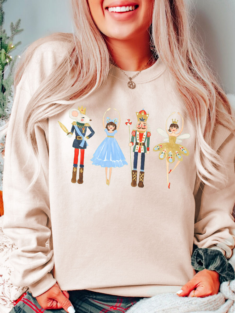 Nutcracker Ballet Christmas Plus Size Sweatshirt