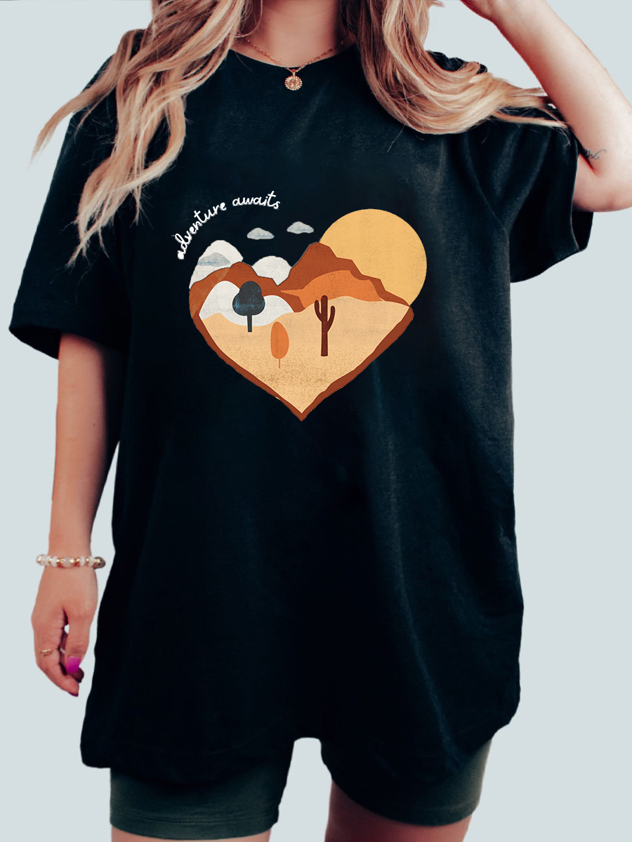 Adventure Awaits Women's Plus Size T-Shirt