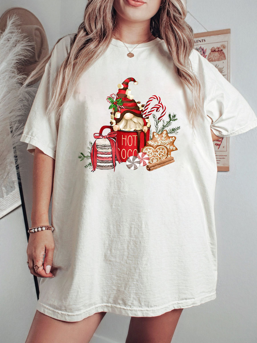 Plus Size Hot Cocoa Gnome Tee
