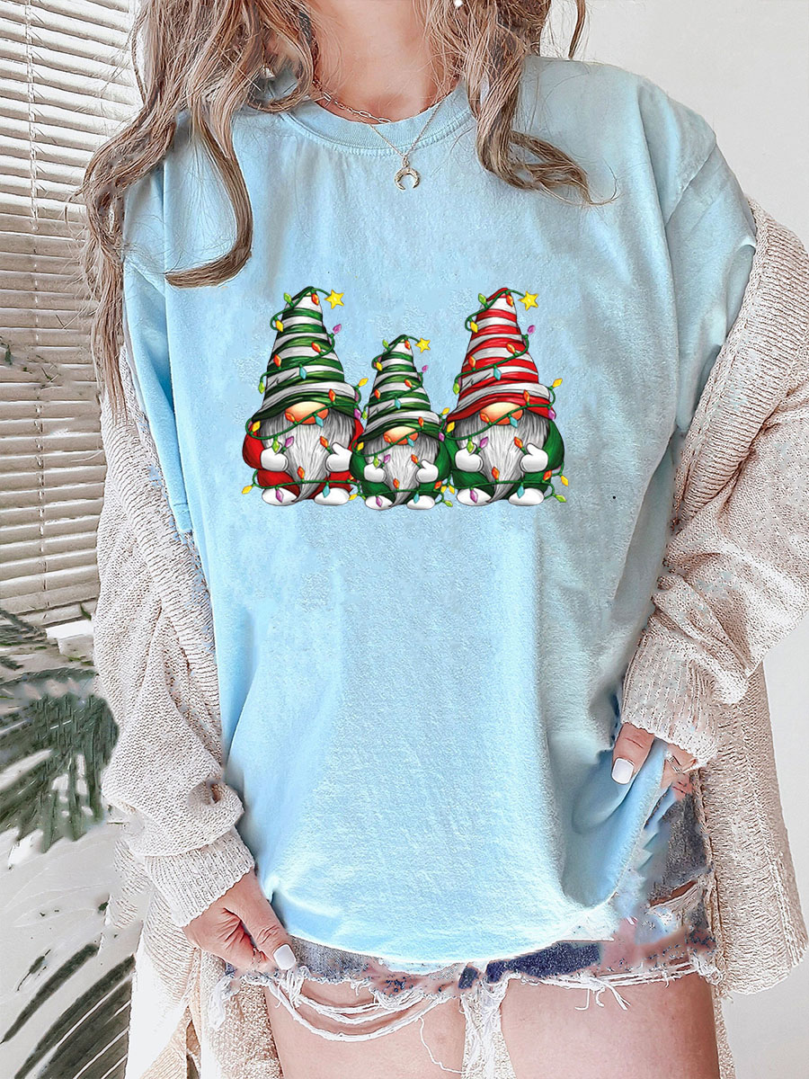 Plus Size Christmas Gnome Tshirt