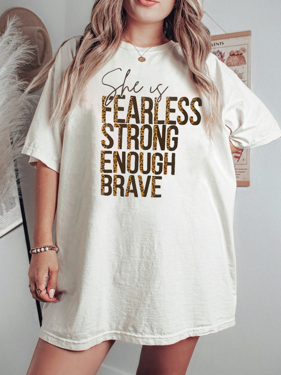 She Is  Fearless Plus Size T-Shirt