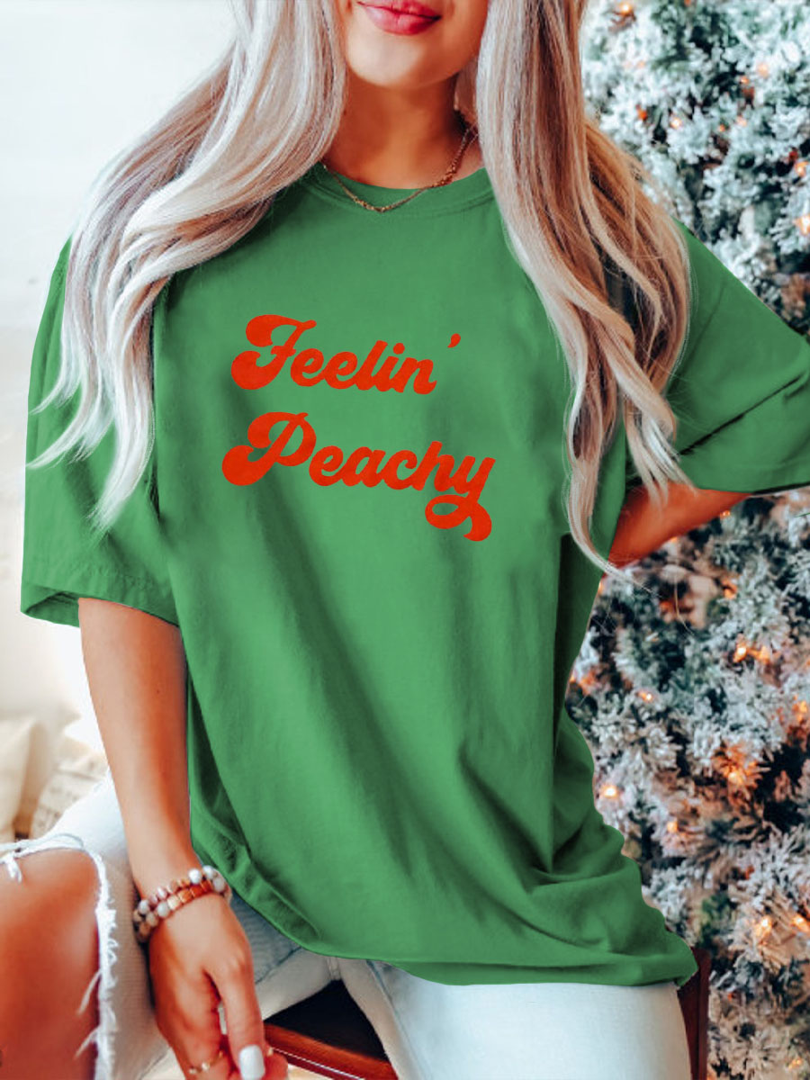 Plus Size Feelin' Peachy Graphic Tee