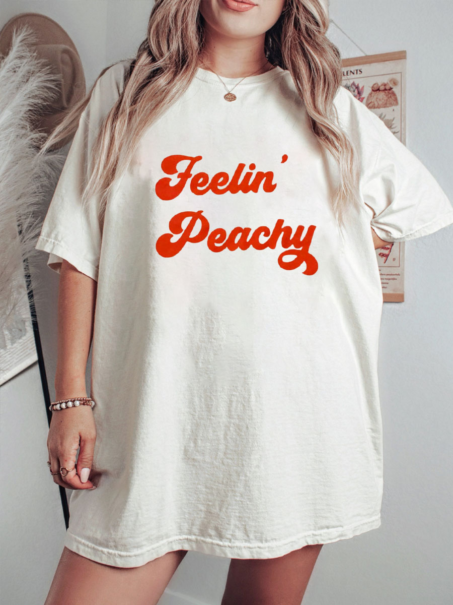 Plus Size Feelin' Peachy Graphic Tee