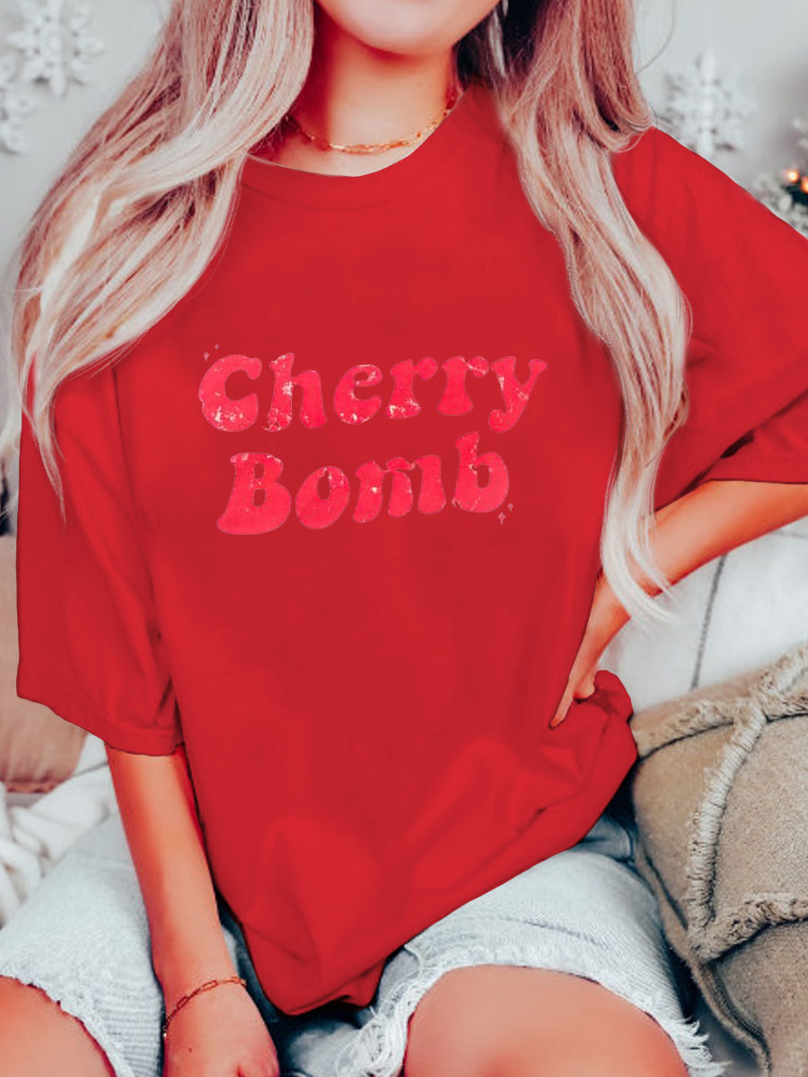 Plus Size Cherry Bomb T-shirt