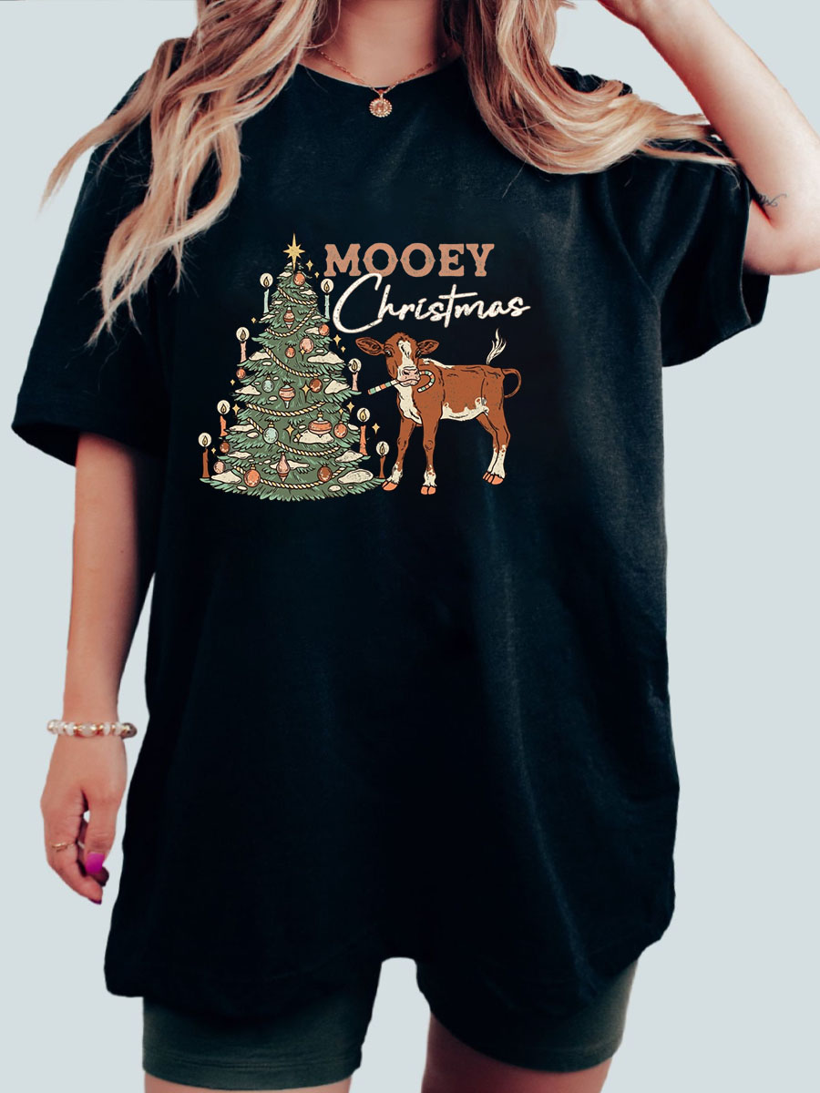 Plus Size Mooey Christmas Shirt