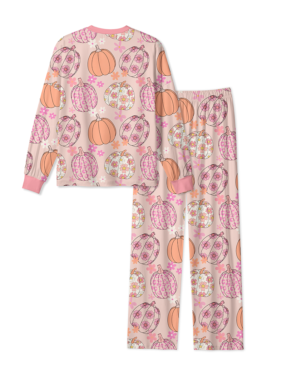 Vintage Halloween Pumpkin Mixed Pajamas