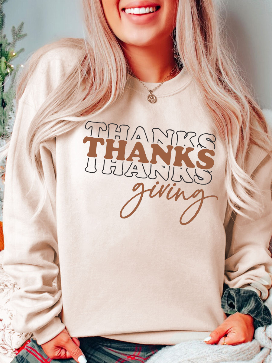 Thanks Giving Plus Size Sweatshirt