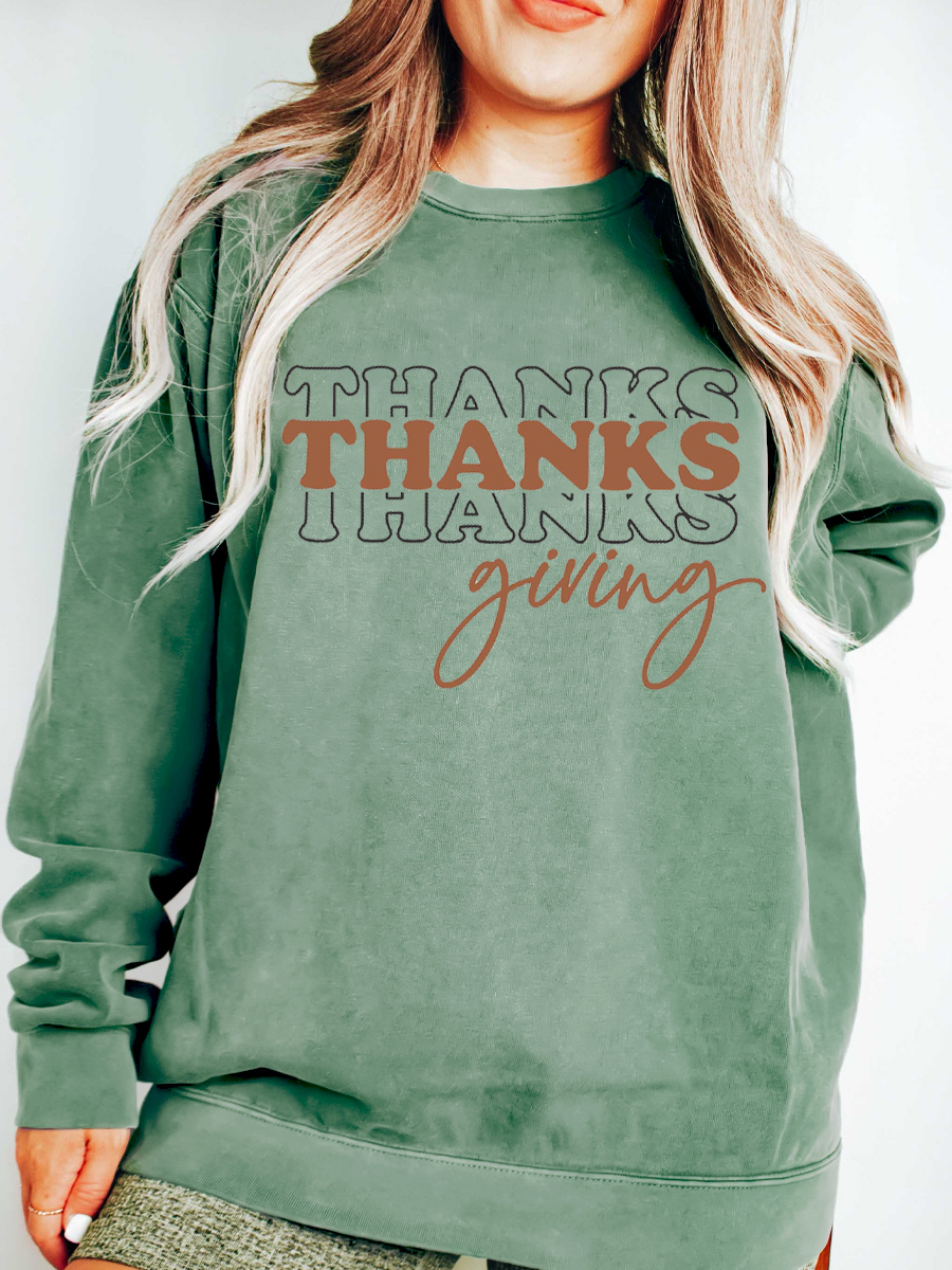 Thanks Giving Plus Size Sweatshirt